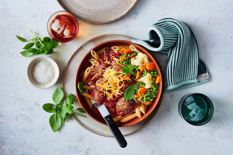 Beef Meatballs with Penne & Napoletana Sauce - OUT OF STOCK