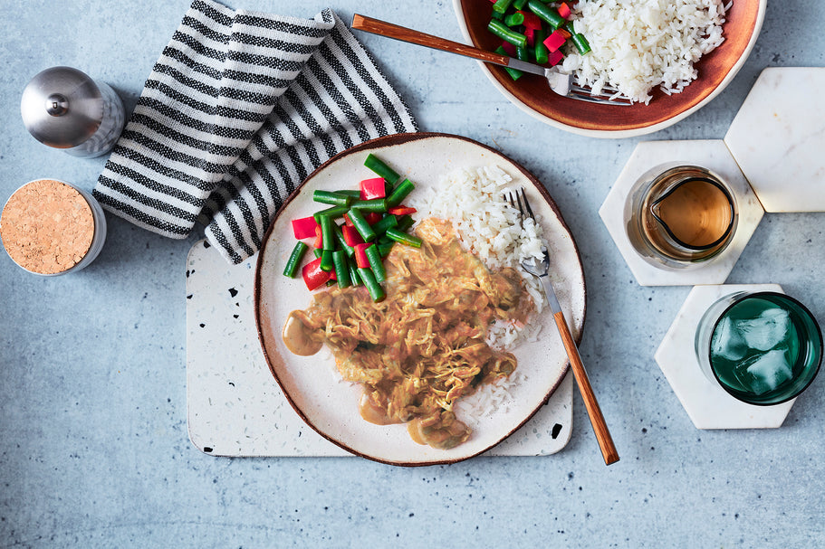 Shredded Satay Chicken with Vegetable Rice - Gluten Free - Large - OUT OF STOCK