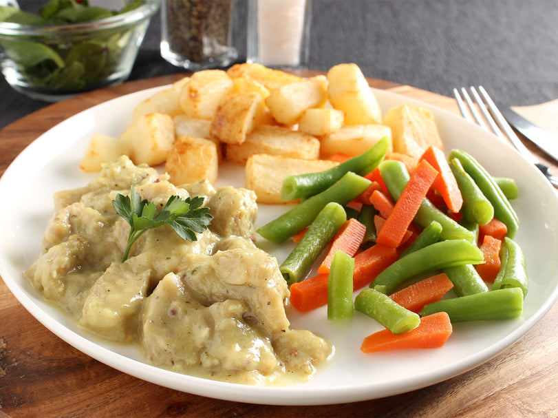 Honey Mustard Chicken with Roast Potatoes and Veg - Regular - OUT OF STOCK