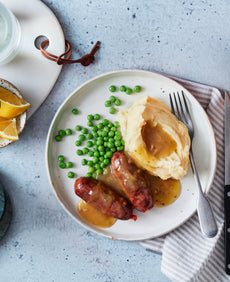 Banger and Mash with Minted Peas - Gluten Free - Large