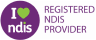 I Love NDIS Registered Provider Logo