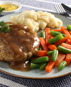 Lamb Rissole Meal with Mash, Veg and Gravy - Large