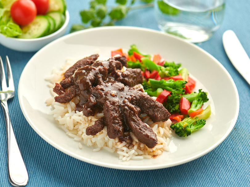 Marinated Korean Beef with Veg and Rice - Large
